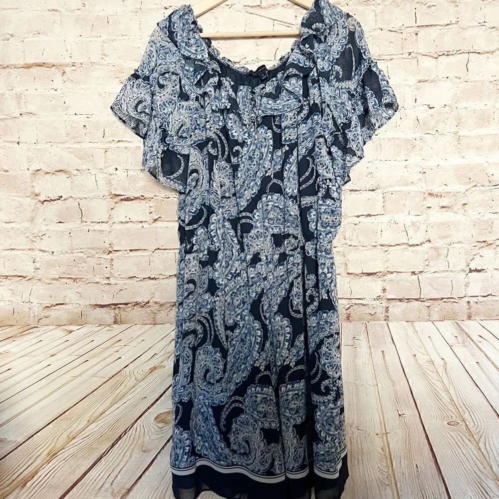 Tommy Hilfiger paisley chiffon romper
